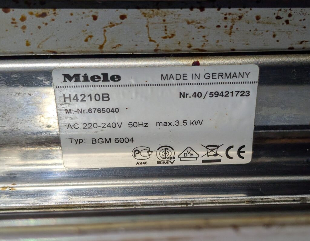 miele uuni
